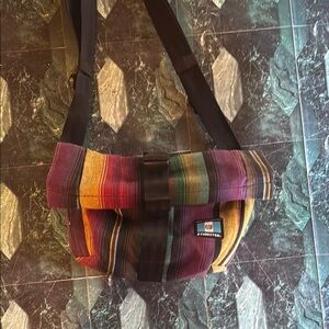 Colorful Striped Men’s Bag